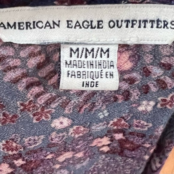 American Eagle long sleeve boho wrap top romper size medium - Picture 6 of 8